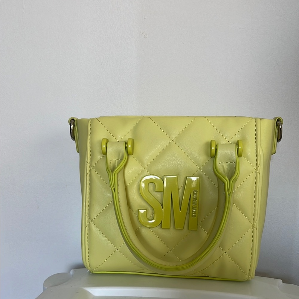 Quilted Yellow Handbag
